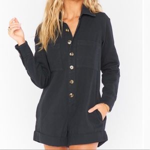 NWT Show Me Your Mumu Tegan Romper Black